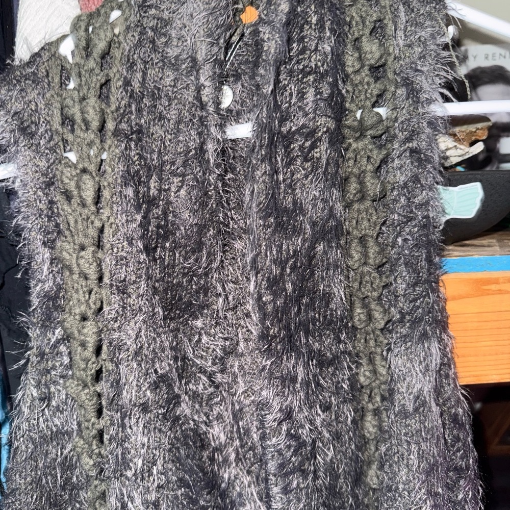BKE Gray Textured Cardigan